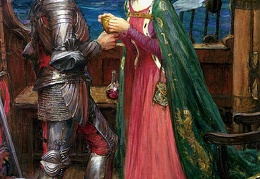 Waterhouse Tristan and Isolde Sharing the Potion