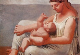 woman and child-on-seashore