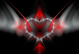 flaming heart by n8iveattitude1