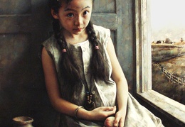 Kailin Zhao Young Girl Seated 2464 40