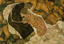 Schiele Death and the maiden 1915-16 Oesterreichische Gale
