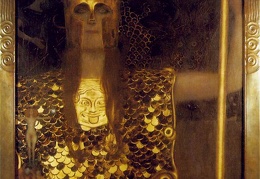 Klimt Pallas Athene 1898 84x42 cm Historisches Museum der