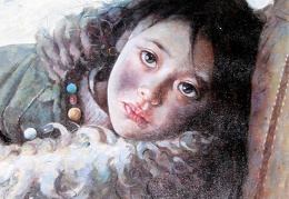 Aio Xun Original Oil Painting SILENT TUNDRA portrait03