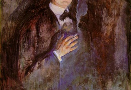 Munch Self-Portrait with Burning Cigarette 1895 NG Oslo