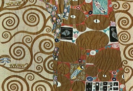 Klimt Fulfillment 1905-09 mixed media with silver and gold