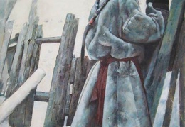 Aio Xun Original Oil Painting SNOWSTORM SWEEPING TRUO05