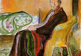 Munch Self-portrait after the Spanish Flu 1919 NG Oslo