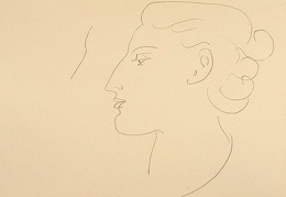 Matisse Woman in Profile Turned to the Left 1935 pencil 