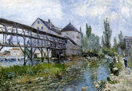 Sisley Provencher s mill at Moret 1883 54x73 cm Museum Bo