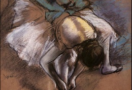 Degas Dancer Adjusting Her Slipper 1880-85 c 