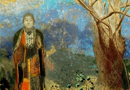 Redon Le bouddha c 1905 Pastel on paper 98 x 73 cm Muse