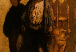 Daumier Wandering saltimbanques c 1847-50 Oil on wood 32