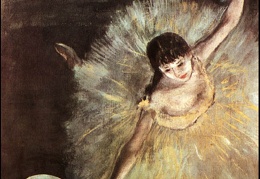 Degas Dancer with Bouquet 1877 c 