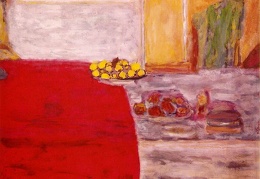 Bonnard Fruits sur le tapis rouge ca 1943 Gouache 64x48 c
