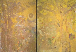 Redon Arbre sur fond jaune 1901 149x185 Mus e d Orsay