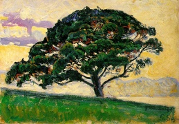 Signac The Large Pine Saint-Tropez ca 1892-93 19x27 cm E