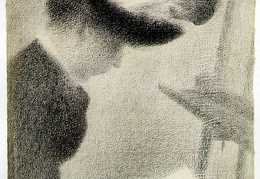 Seurat Woman Seated by an Easel ca 1884-88 30 5x23 3 cm 