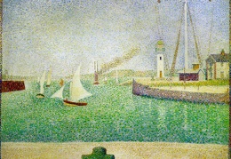 Seurat Entrance to the Port of Honfleur