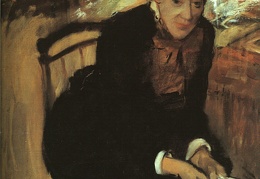 Degas Portrait of Mary Cassatt 1880-84