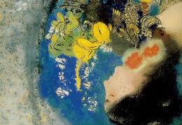 Redon Ophelia c 1900-05 Pastel on paper mounted on board 