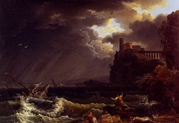 Vernet Claude Joseph A shipwreck In A Stormy Sea By The Coast