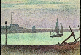 Seurat The Channel at Gravelines Evening 1890