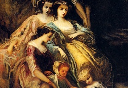 Monticelli Adolphe Empress Eugenie And Her Attendants