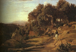 Corot A View near Volterra 1838 oil on canvas The Nationa