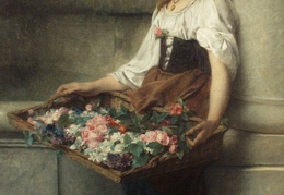 Jourdan Adolphe THE FLOWERSELLER