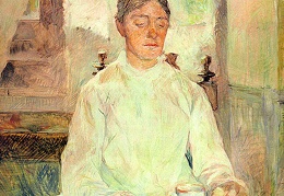 Toulouse-Lautrec Portrait of Comtesse Ad le-Zo de Toulouse-