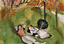 Matisse Two Figures Reclining in a Landscape 1921 Barnes f