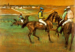 Degas Race horses 1885-88 Pastel on panel Philadelphia Mu