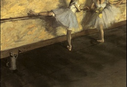 Degas Dancers Practicing at the Barre 1876-77