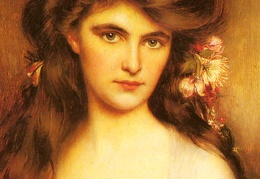 Lynch Albert A Young Beauty With Flowers In Her Hair