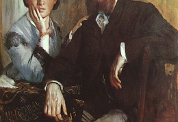 Degas The Duke and Duchess Morbilli approx 1865 oil on ca