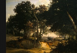 Corot Forest of Fontainebleau c 1830 Detalj 1 NG Washing