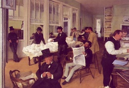 Degas The cotton exchange in New Orleans 1873 73x92 cm Mu