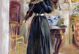 Morisot Berthe Julie Playing a Violin