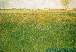 Seurat Alfalfa Fields Saint-Denis 1885-86 