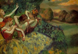 Degas Four dancers ca 1899 151 1x180 2 cm National Galler