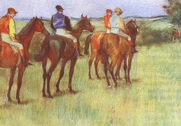 Degas Jockeys pastel on paper Hill-Stead Museum Farmingto