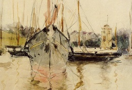 Morisot Berthe Boats Entry to the Medina in the Isle of Wight