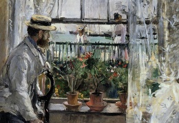 Morisot Berthe Eugene Manet on the Isle of Wight