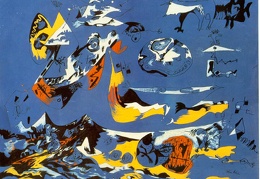 Pollock Blue Moby Dick ca 1943 Ohara Museum of Art Kura
