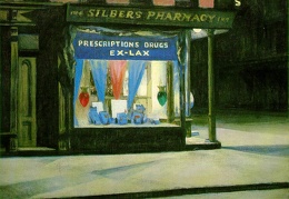 Hopper Drugstore 1927 The Museum of Fine Arts Boston