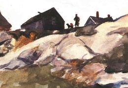 Hopper Rocks at the Fort Gloucester 1924 Private