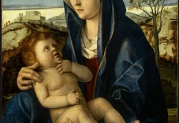 BELLINI G AND WORKSHOP MADONNA AND CHILD IN A LANDSCAPE 14