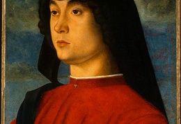 BELLINI G PORTRAIT OF A YOUNG MAN IN RED NGW
