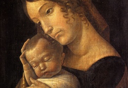 Mantegna Andrea Madonna with child