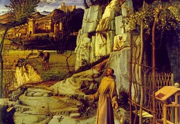 BELLINI G ST FRANCIS IN ECSTASY FRICK COLL 